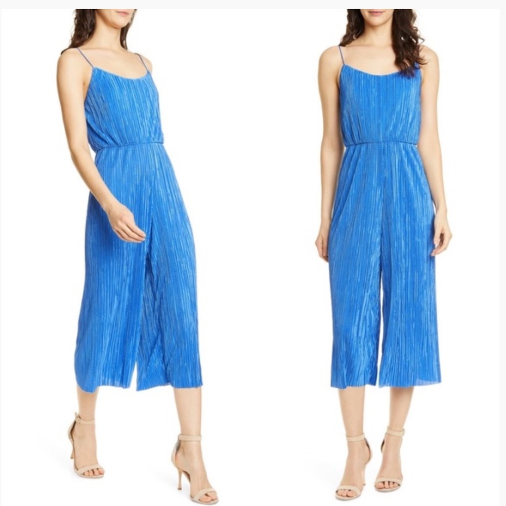 Alice + Olivia Cassia Vibrant Blue Jumpsuit